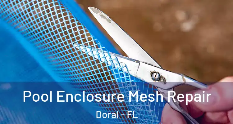  Pool Enclosure Mesh Repair Doral - FL